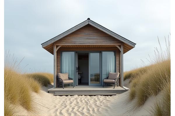 Strandhuis met eigen toegang tot het strand